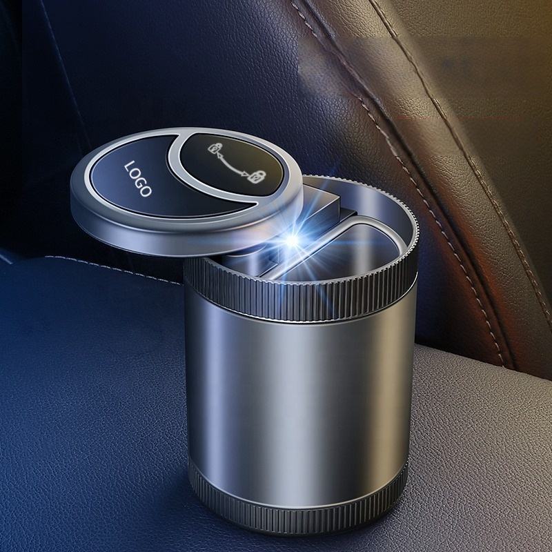 Smart Automatic Car Ashtray – Odor-Sealing & LED Illuminated